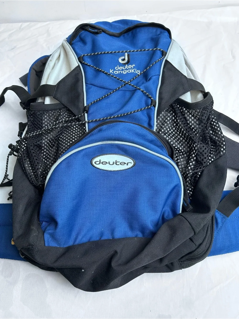 Deuter Blue and Black Kangakids Daypack children’s carrier and backpack